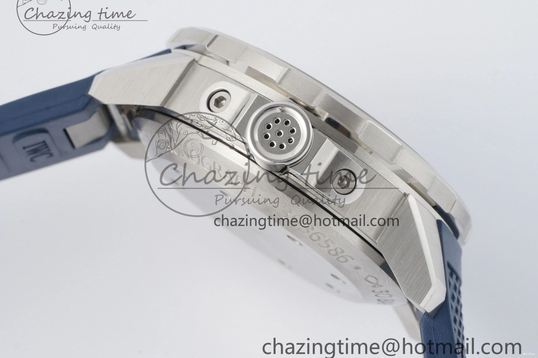 MIROTIME 0416 Attractive Aquatimer Chrono SS RSF 1:1 Best Edition Blue Dial on Blue Rubber Strap A 7056